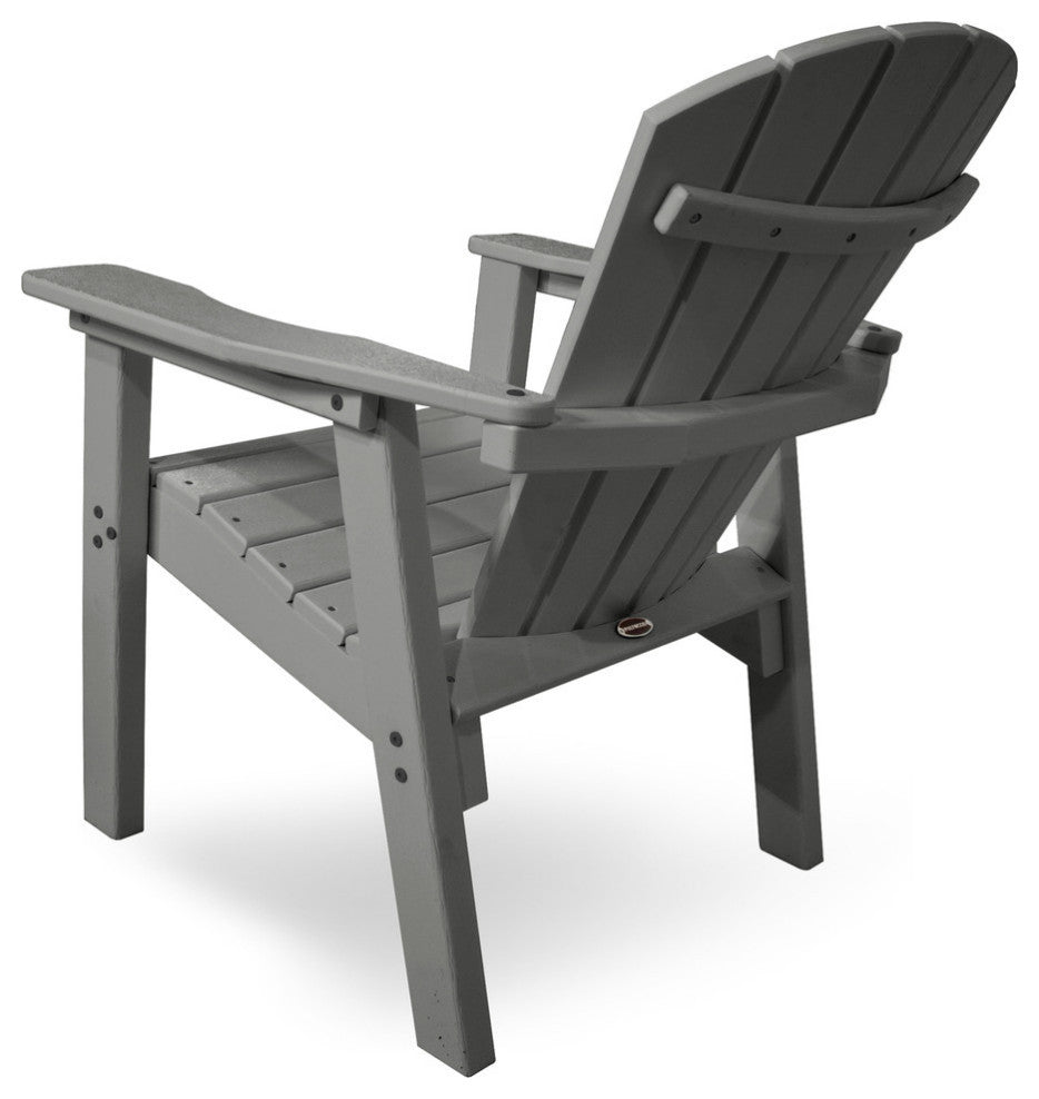 Polywood Seashell Dining Chair, Slate Gray