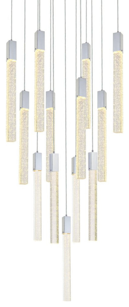 Wade 13-Light Pendant, Chrome