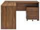 Computer Work Desk, Walnut, Wood, Modern, Mid Century Home Business Office