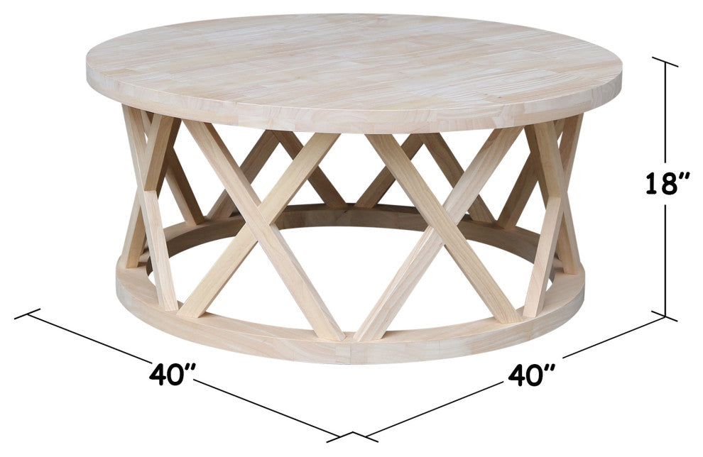 Round Ceylon Coffee Table