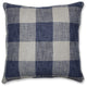 Pillow Perfect Indoor Check Please Lakeland Blue 25-inch Floor Pillow