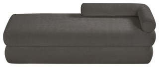 Kennedy Upholstered Bench, Gray, Chenille Fabric