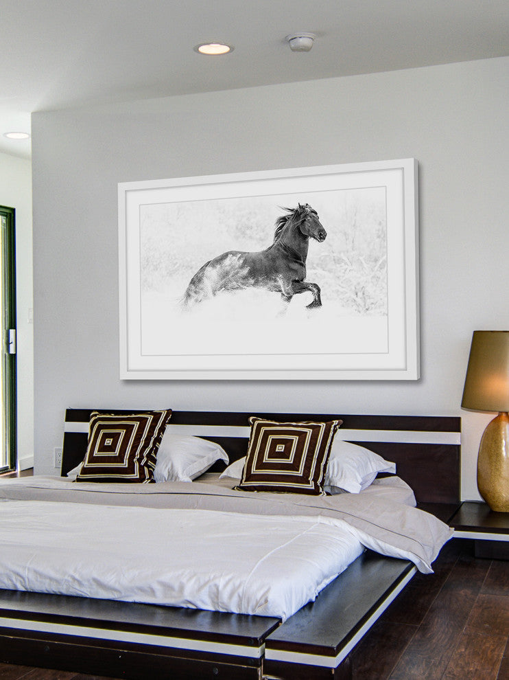 Marmont Hill, "Horse Excitement" Framed Painting Print