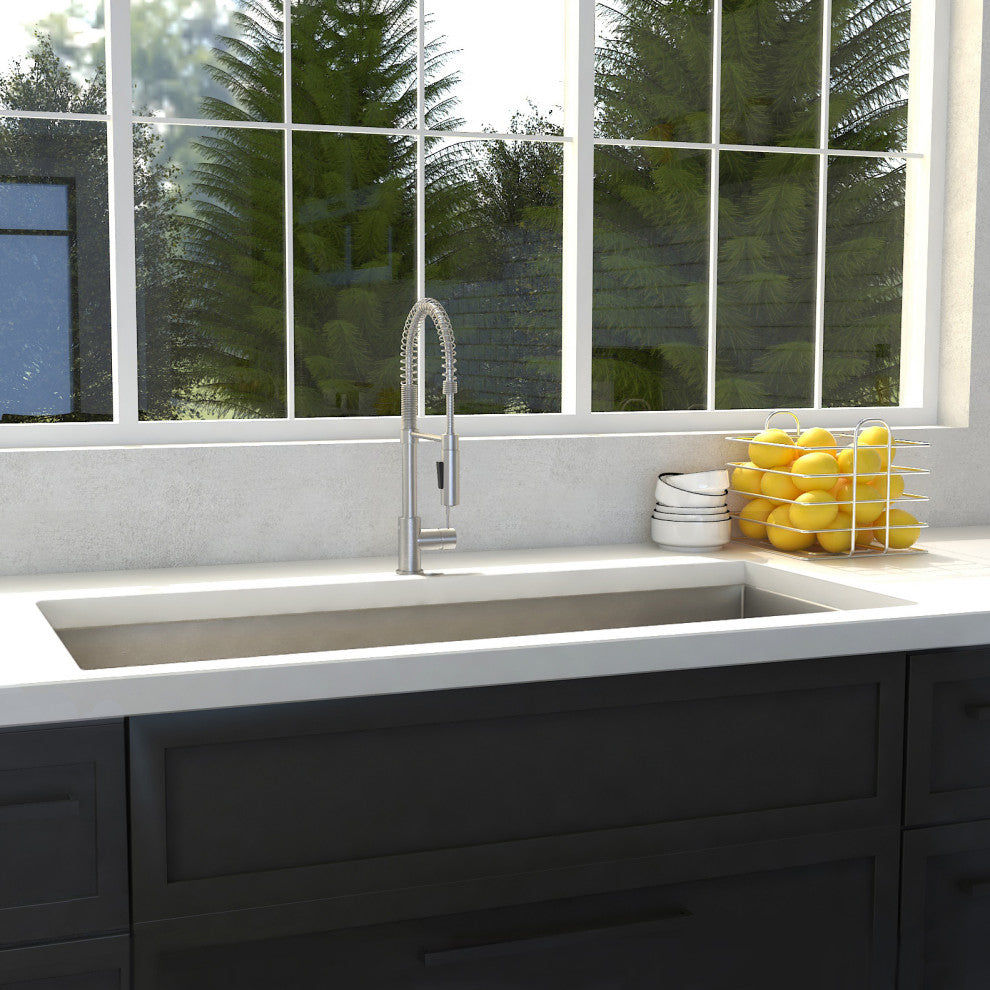 ZLINE Undermount Single Bowl Sink in Stainless Steel with Bottom Grid