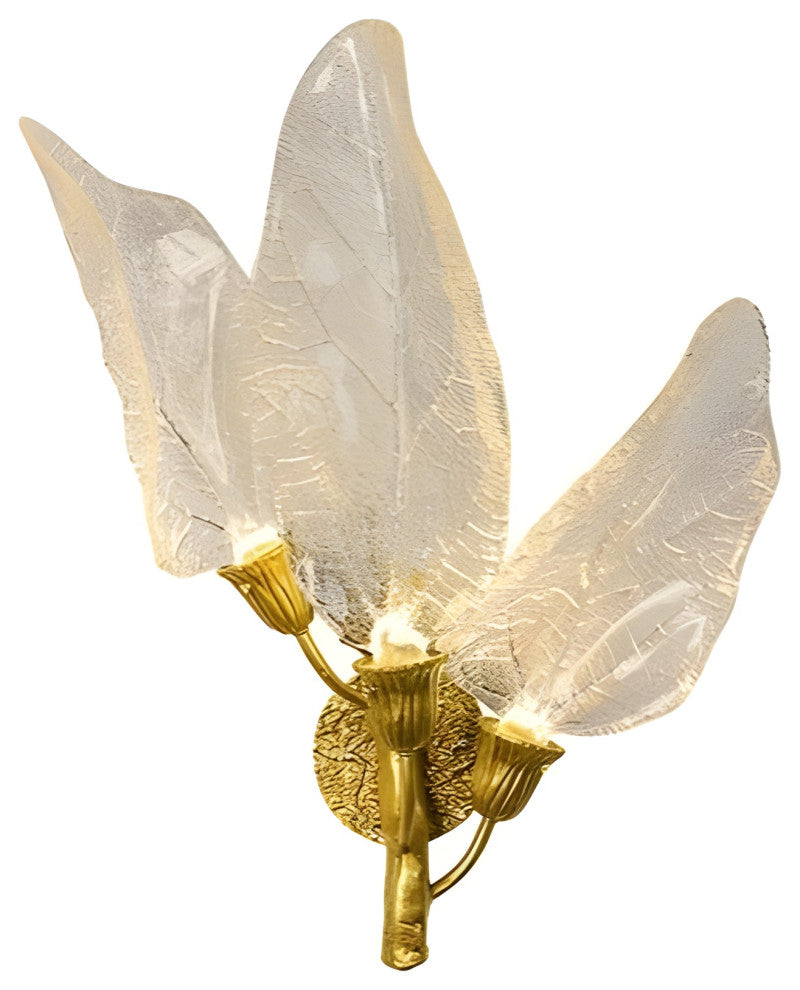 Madrid | Leaf Shaped LED Wall Lamp, Gold, Dimmable, Cool Light