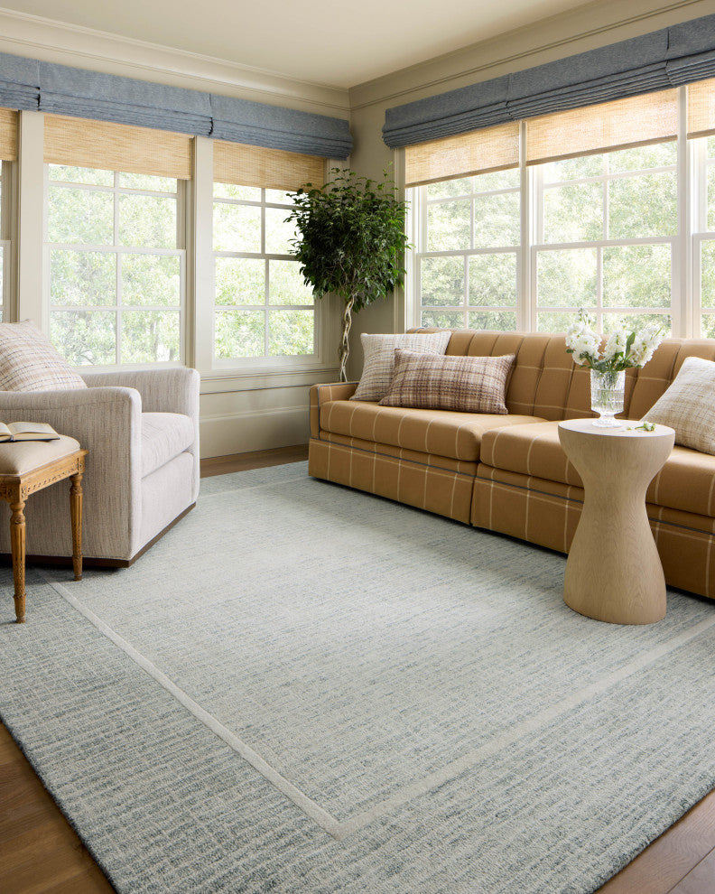 Chris Loves Julia x Loloi Briggs Mist / Ivory 7'-9" x 9'-9" Area Rug