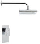Chrome Shower Faucet Set With 9" Rain Shower Head
