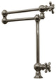 Vintage III Deck Mount Retractable Swing Spout Pot Filler With Cross Handles and