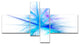 Criss Cross Spectrum of Light, Abstract Canvas Wall Art, 60"x32", 4 panels