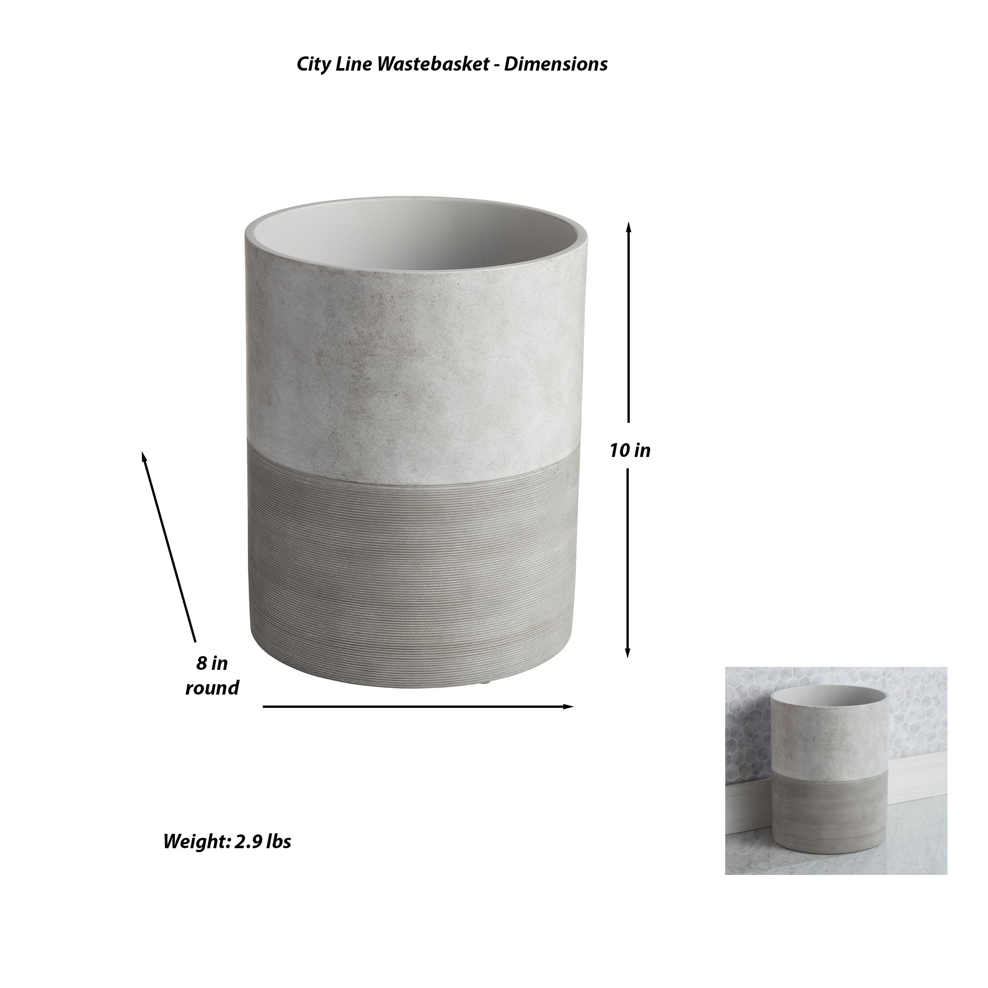 City Line Waste Basket