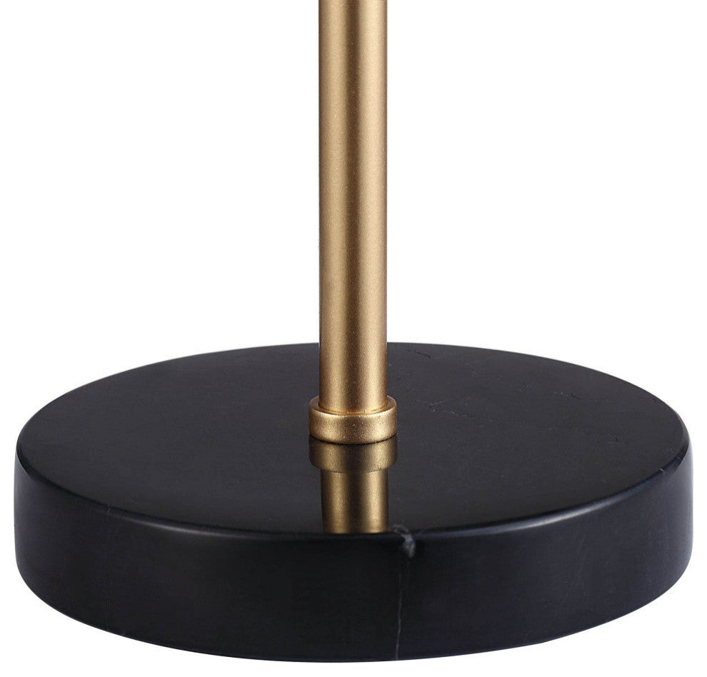 Gillian 24" Table Lamp with Drum Shade, Black