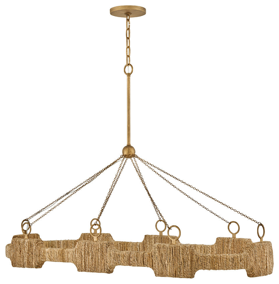 Hinkley Raffi Large Led Linear, Burnished Gold