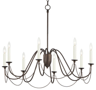 Maxim 12168 Plumette 8 Light 36"W Taper Candle Chandelier - Chestnut Bronze