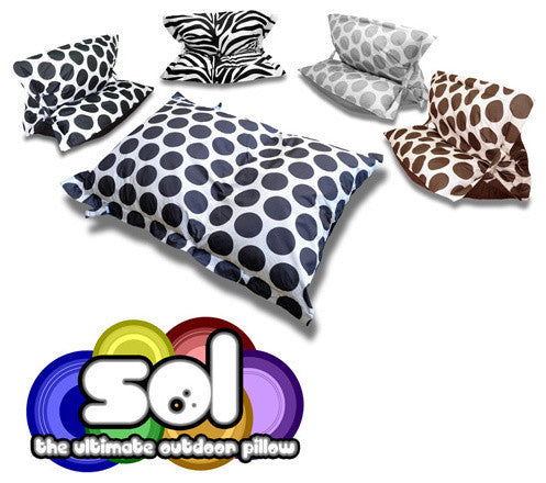 Sol Pillow Indoor/Outdoor Anywhere Chair, Zebra