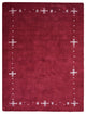 HAND KNOTTED LOOM SILK ECO-FRIENDLY AREA RUGS -6'x9',Rectangle,Red,Contemporary