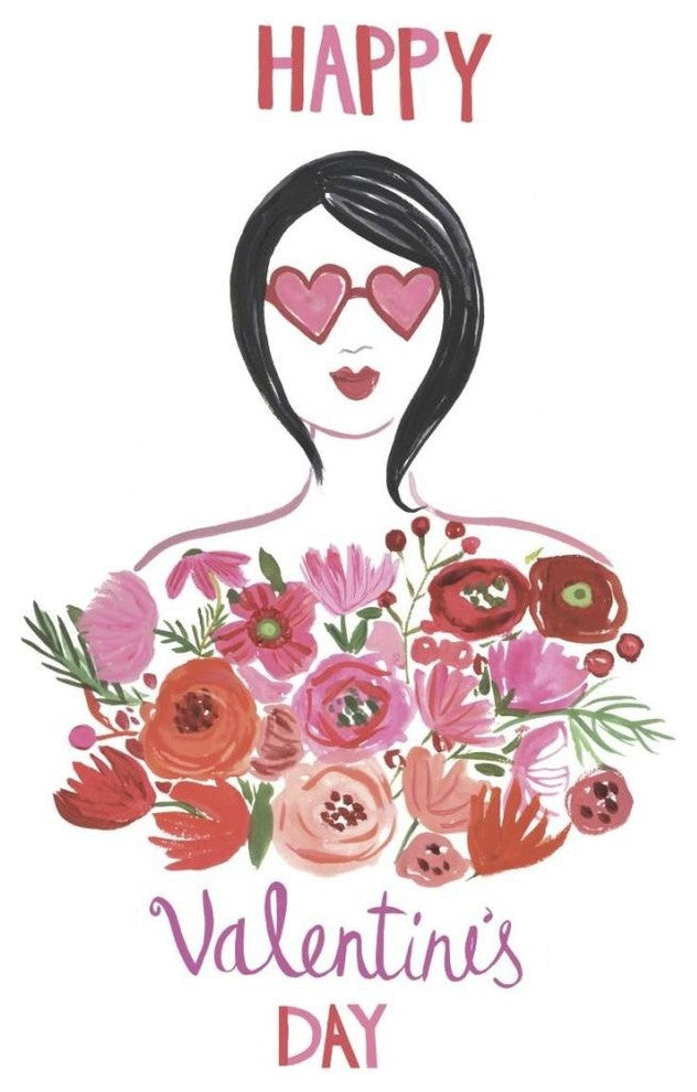 "Valentine Chic I" Digital Paper Print by Farida Zaman, 16"x18"