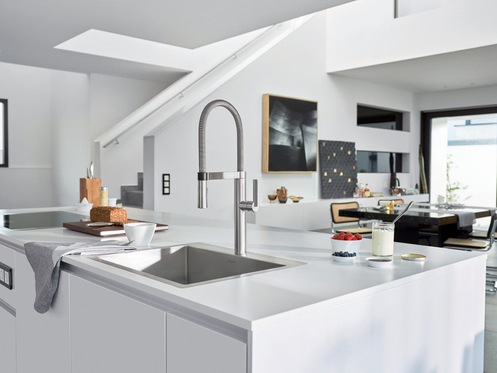 Blanco 441405 Culina 1-Handle High-Arc Kitchen Faucet, Chrome