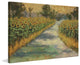 Marmont Hill, "Sunflower Views" by Julie Joy Painting on Wrapped Canvas, 18x12