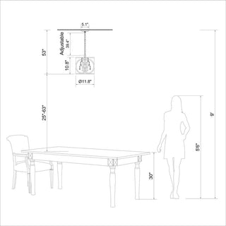 Silvia 3-light Light Brushed Champagne Silver Metal Cage Drum Chandelier