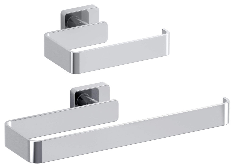 Blaze 2 Piece Bathroom Hardware Set, Chrome