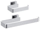 Blaze 2 Piece Bathroom Hardware Set, Chrome