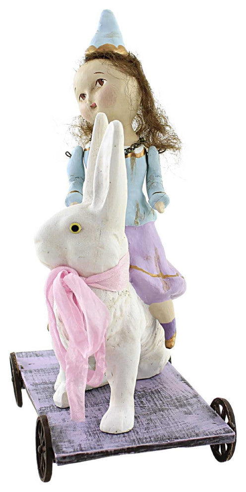 Dee Foust-Harvey Riding Ruby Polyresin Bunny Easter 81062