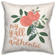Authentic Yall Fruit Pillow 18x18 Spun Poly Pillow