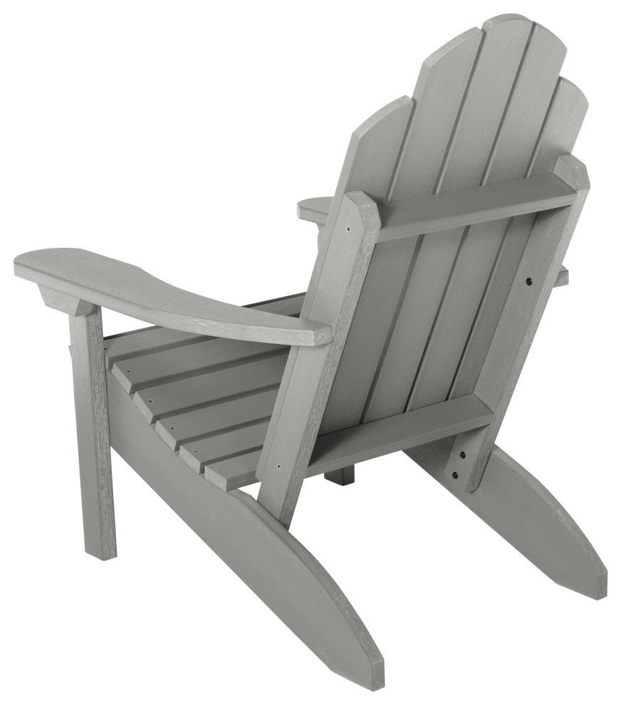 Seneca Adirondack Chair, Weathered Acorn, Coastal Teak