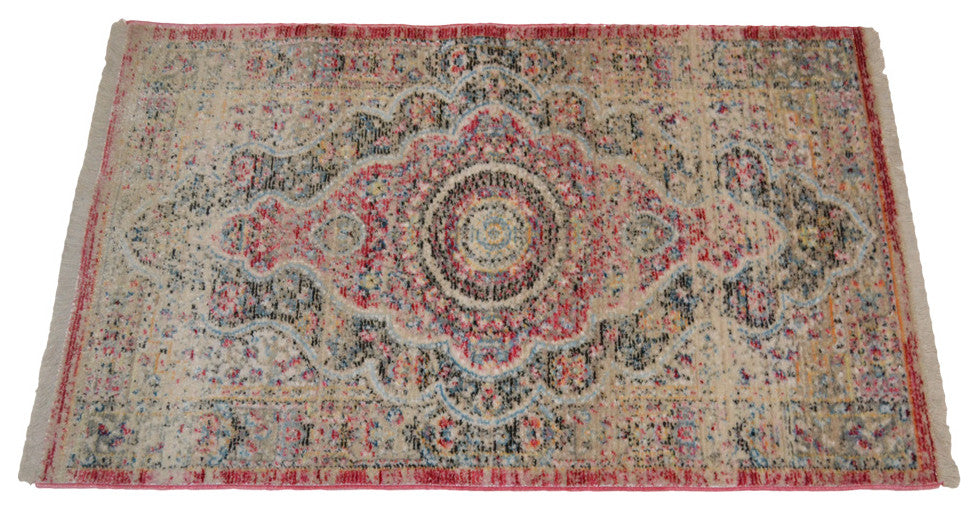 Machine Made Polyester Durable Indoor Outdoor Washable Oriental Pattern Footmat