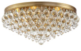 Crystorama Lighting Group 138 Calypso 6 Light 20"W Flush Mount - Vibrant Gold