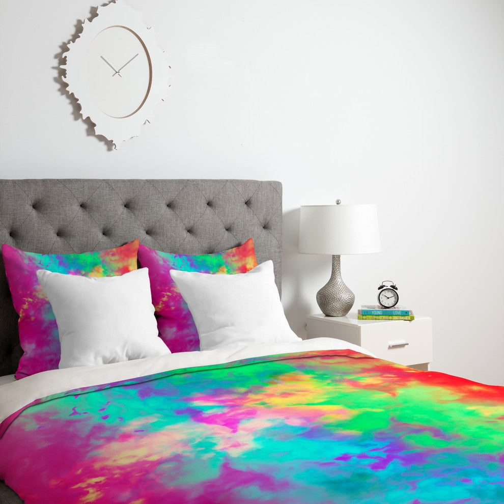 Deny Designs Caleb Troy Painted Clouds Vapors II Duvet Cover - Lightweight
