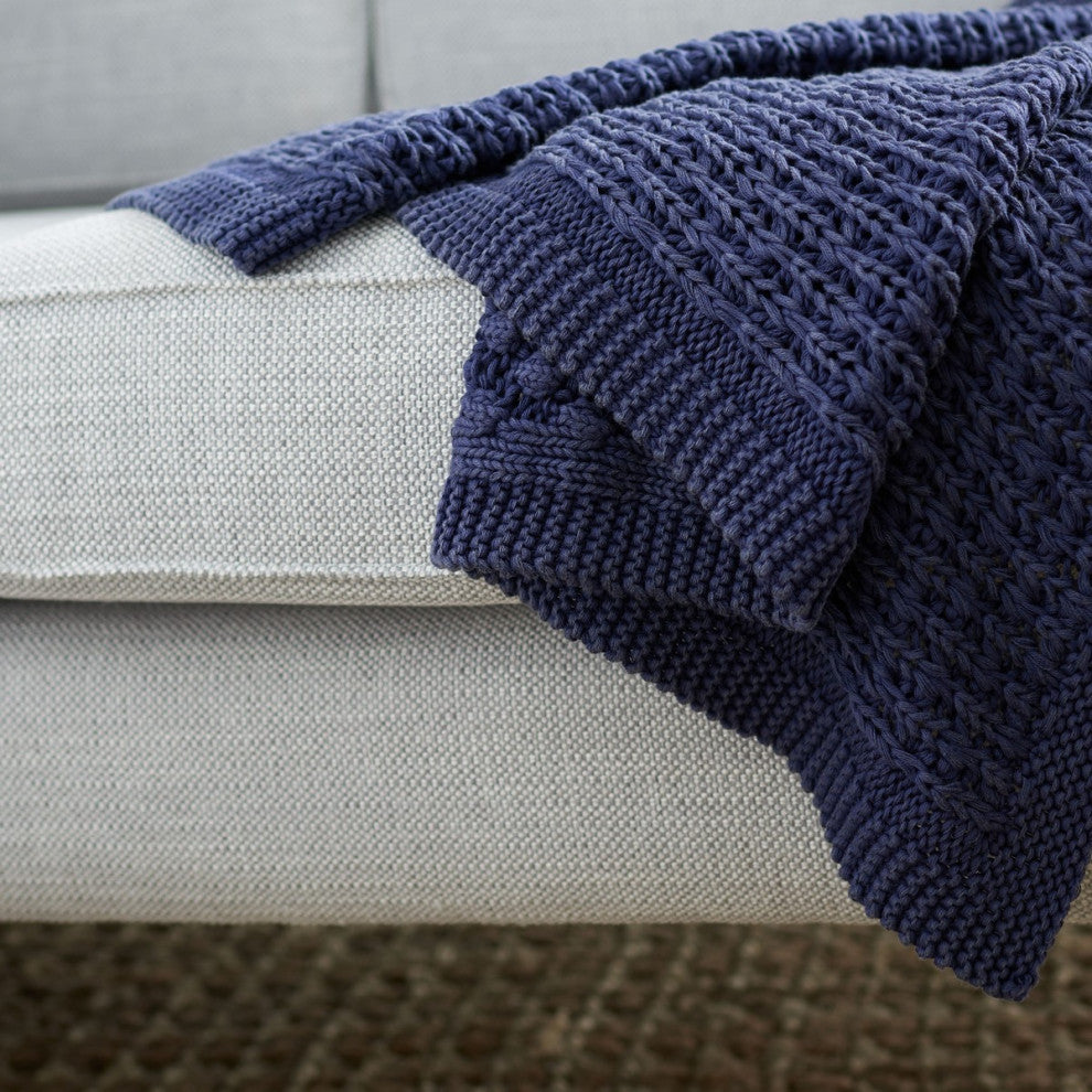 Safavieh Larza Throw Indigo