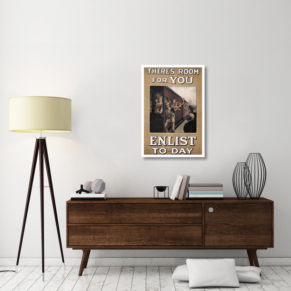 "WWI: There's Room for You: Enlist Today" Paper Print by W.A. Fry, 26"x38"
