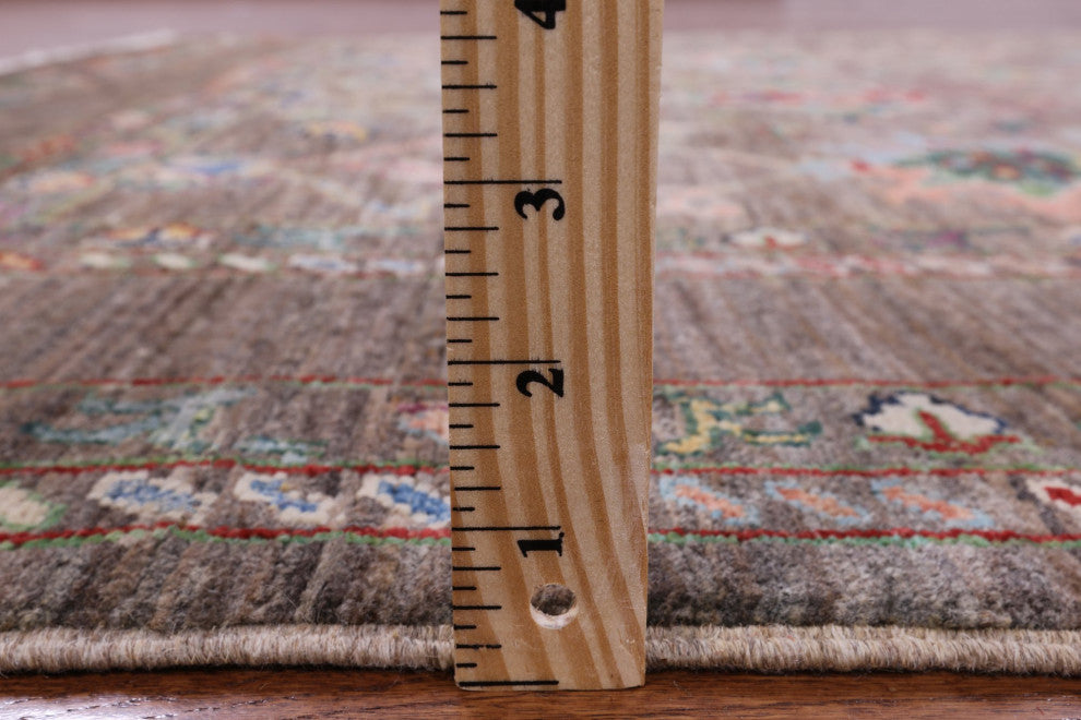 5' 1" X 6' 9" Hand Knotted Persian Tabriz Wool Rug Q10144