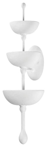Aura 6-Light Wall Sconce, Gesso White