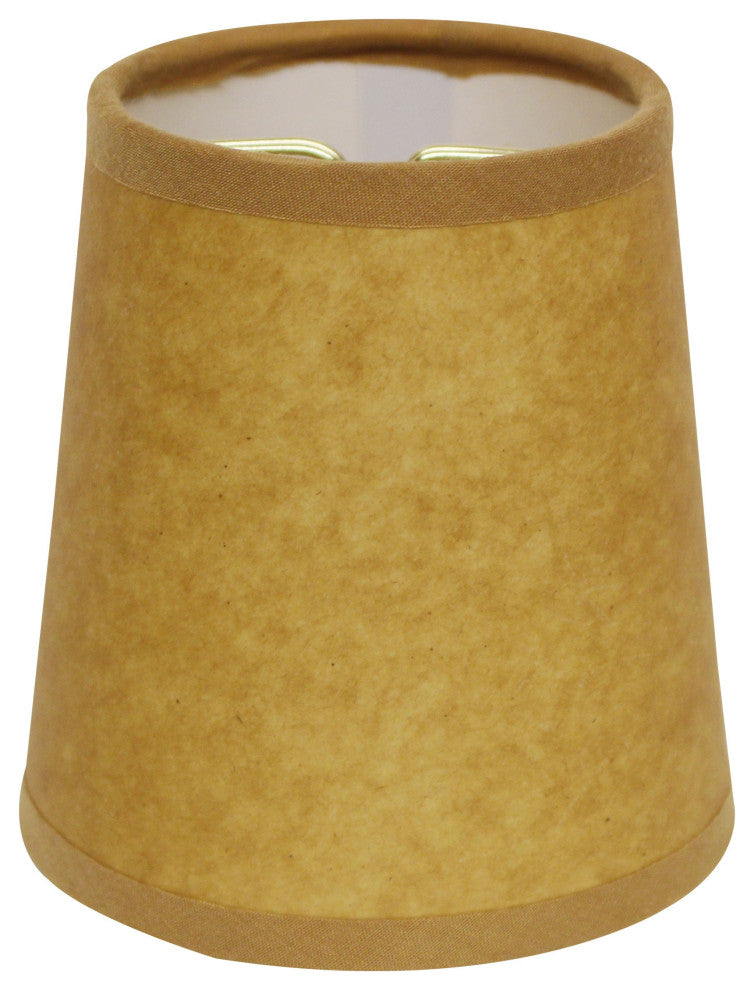 4" Canvas Set of 6 Chandelier Kraft Paper Lampshades