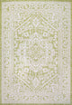 Sinjuri Medallion Textured Weave Indoor/Outdoor, Green/Cream, 4x6