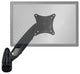 Sit-Stand Wall Mount Monitor Arm: Standard Single Screen Black