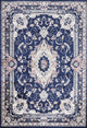 Blue Floral Medallion Transitional Turkish Rug Oriental Carpet 7x10