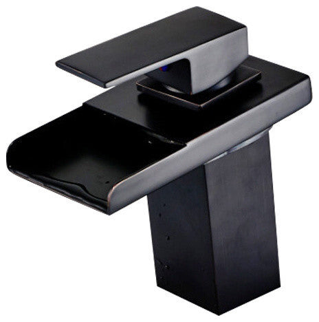 Quebec Oil Rubbed Bronze Deck Mounted Faucet.