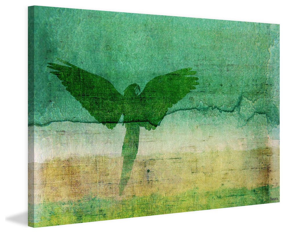 "Open Wings" Painting Print on Wrapped Canvas, 60"x40"