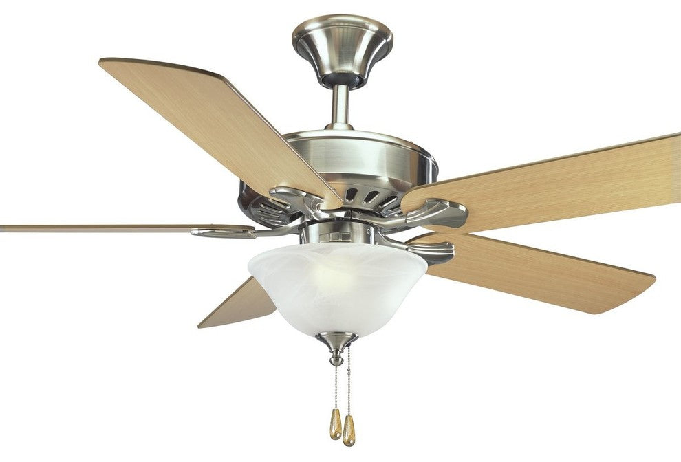 Airpro Performance 52" 5-Blade Weathered Ceiling Fan, Brushed Nickel