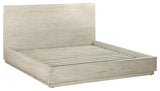 Armen Living Abbey King Modern Wood Platform Bed in Gray Oak