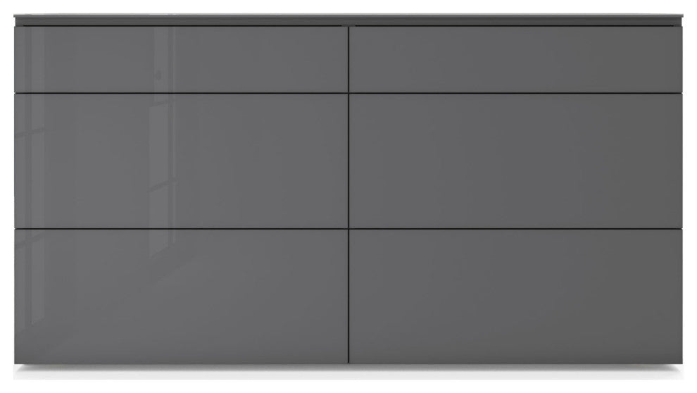 Bedford Dresser, Dark Gull Gray Glass