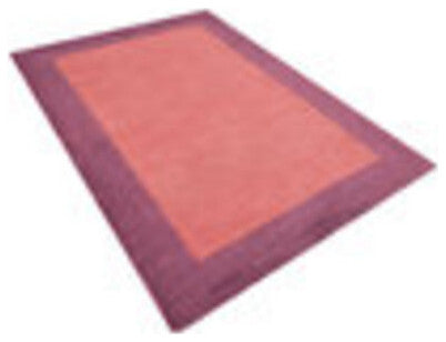 HAND TUFTED WOOL ECO-FRIENDLY AREA RUGS-Orange&Purple Color, Contemporary
