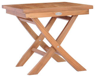 Teak Wood Titanic Folding Outdoor Patio Side Table