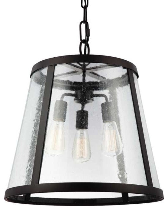 3-Light Harrow Pendant, Oil Rubbed Bronze