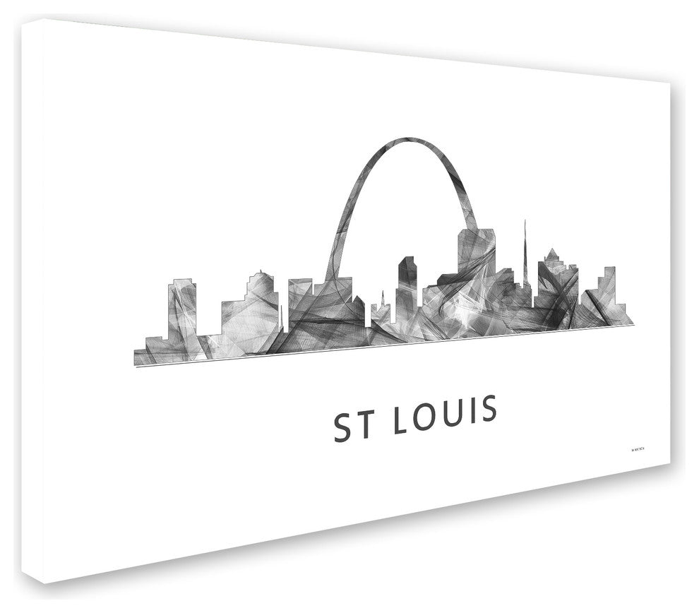 Marlene Watson 'St Louis Missouri Skyline' Canvas Art, 24x16