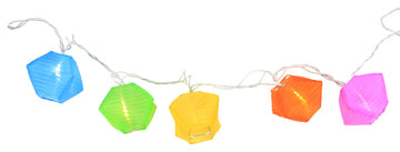 10 Multi-Color Diamond Chinese Lantern Patio/Garden Novelty Christmas Lights