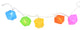 10 Multi-Color Diamond Chinese Lantern Patio/Garden Novelty Christmas Lights